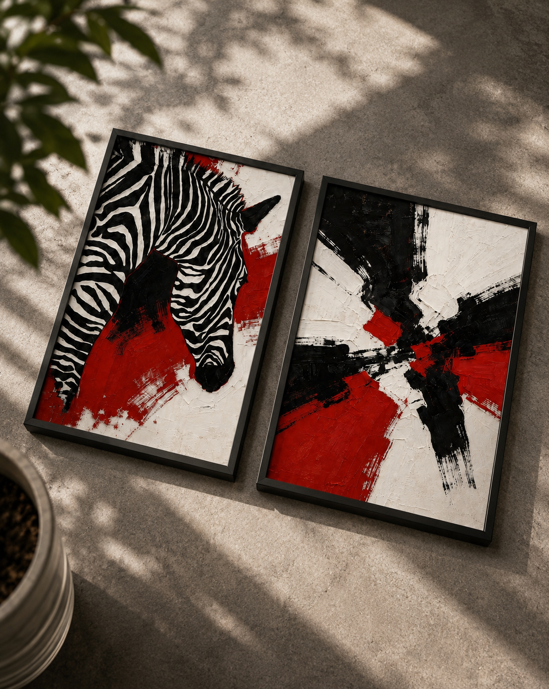 Сет от 2 картини - Wild Contrast