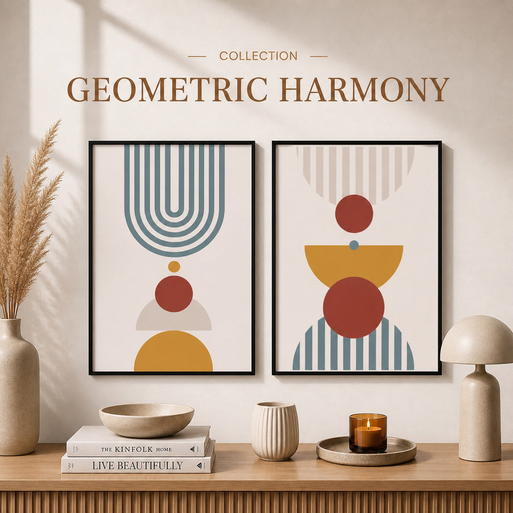 Сет от 2 картини - Geometric Harmony Collection