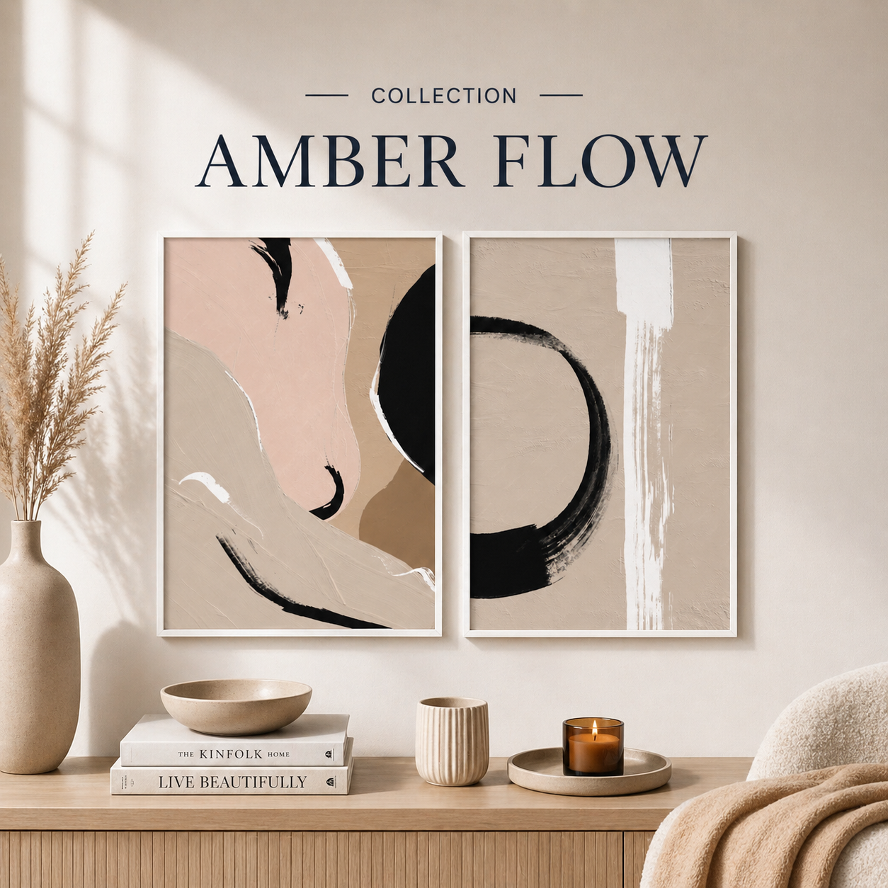 EL Frames modern abstract wall art print