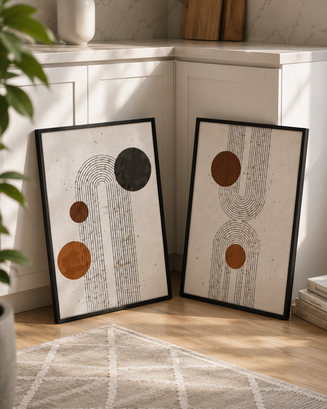 EL Frames modern abstract wall art print