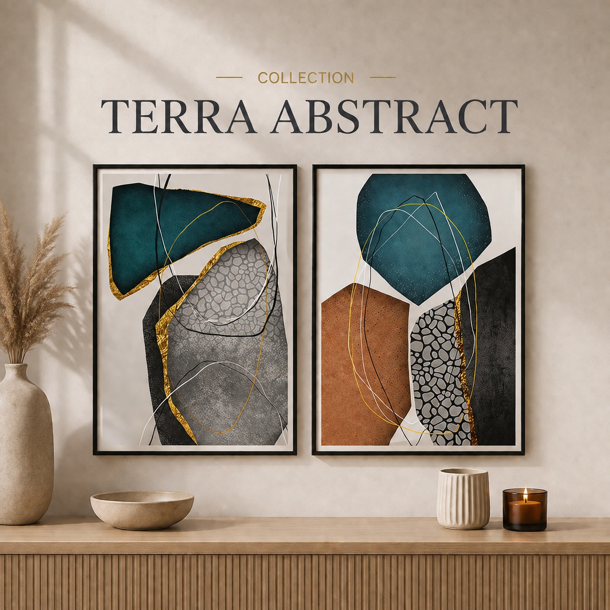 modern abstract wall art print