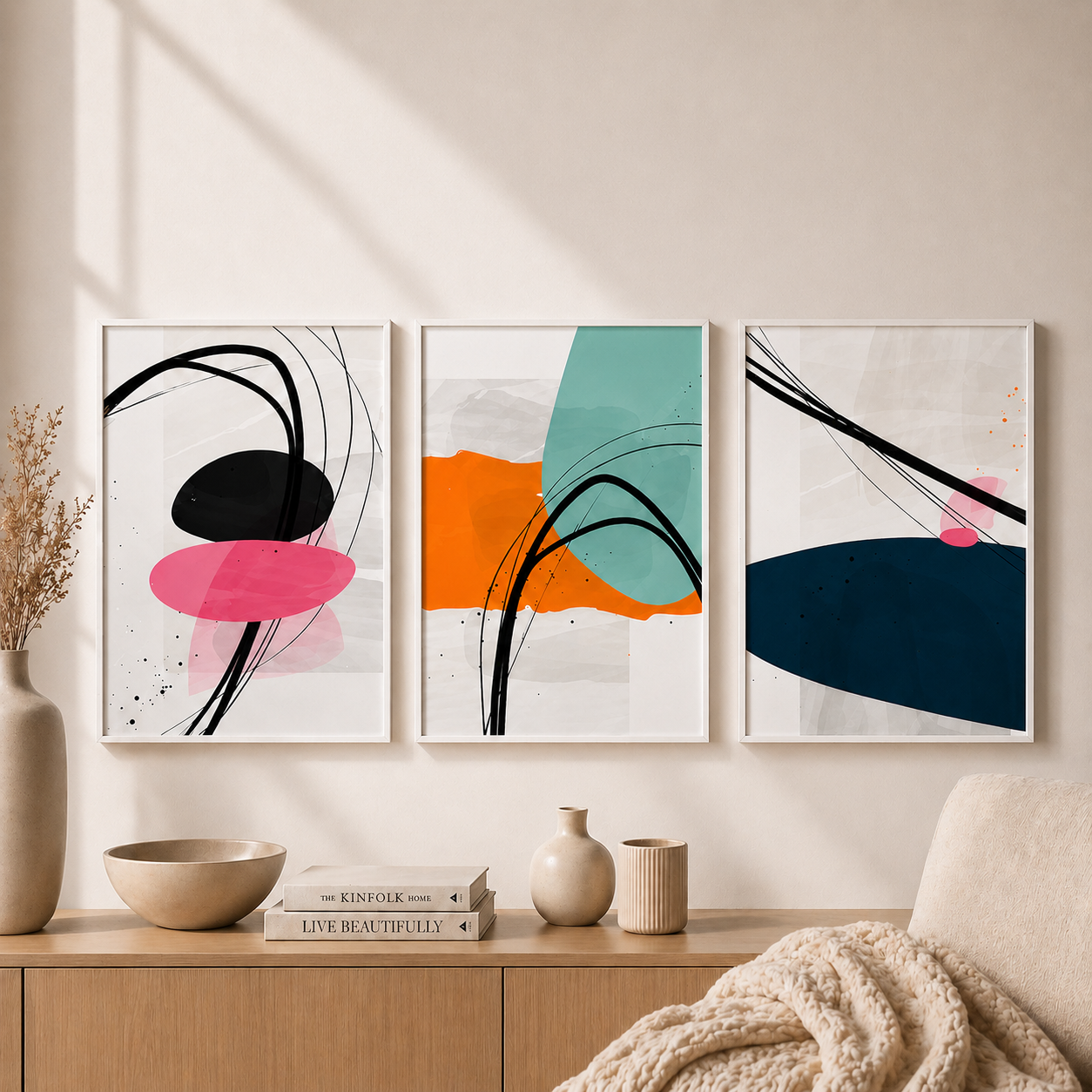 abstract wall art poster