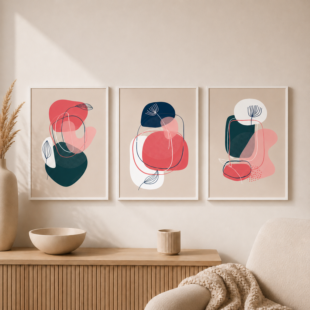 abstract wall art poster