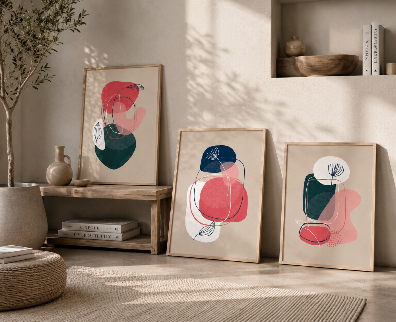 abstract wall art poster