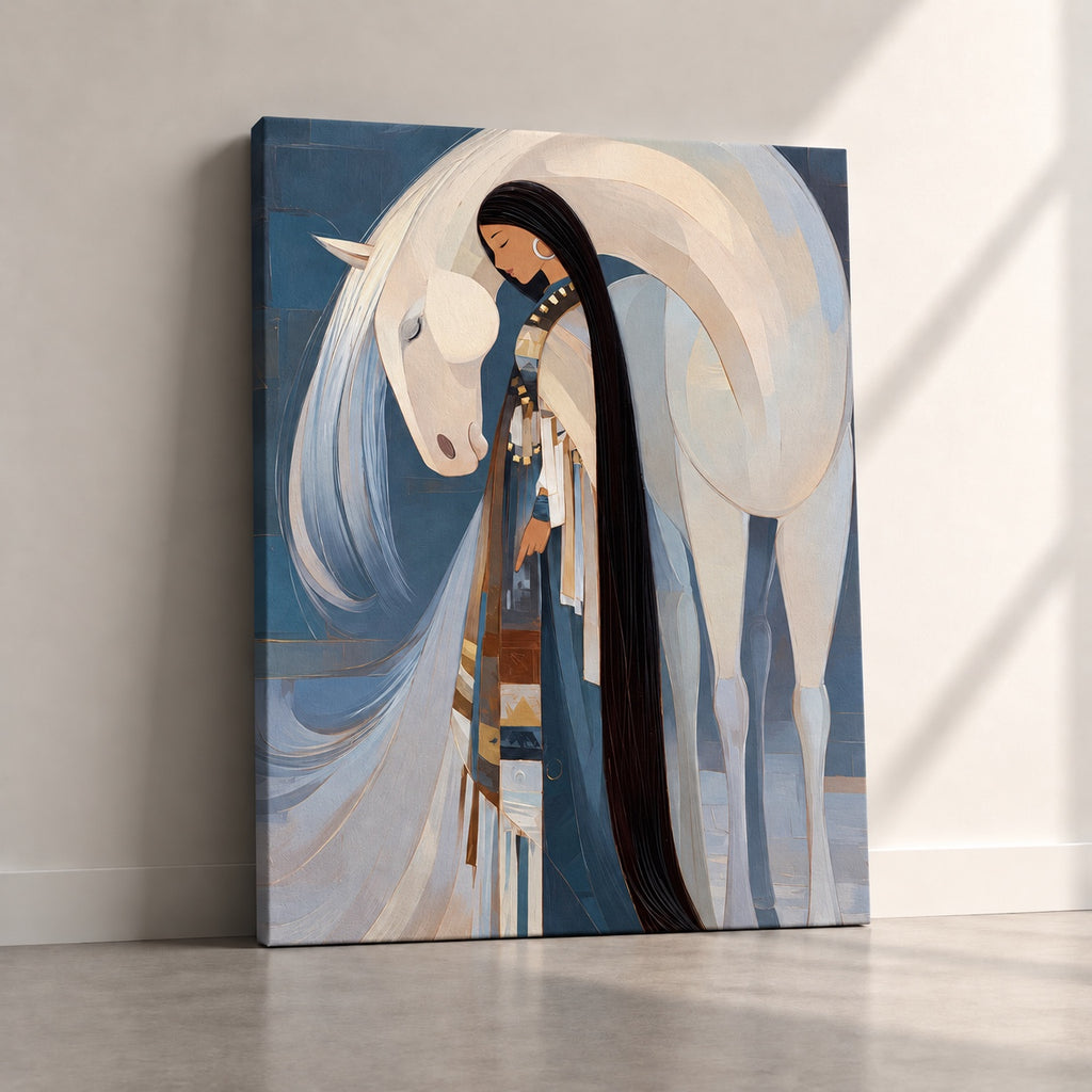 Картина на платно - Azure Horse Reverie - основна снимка