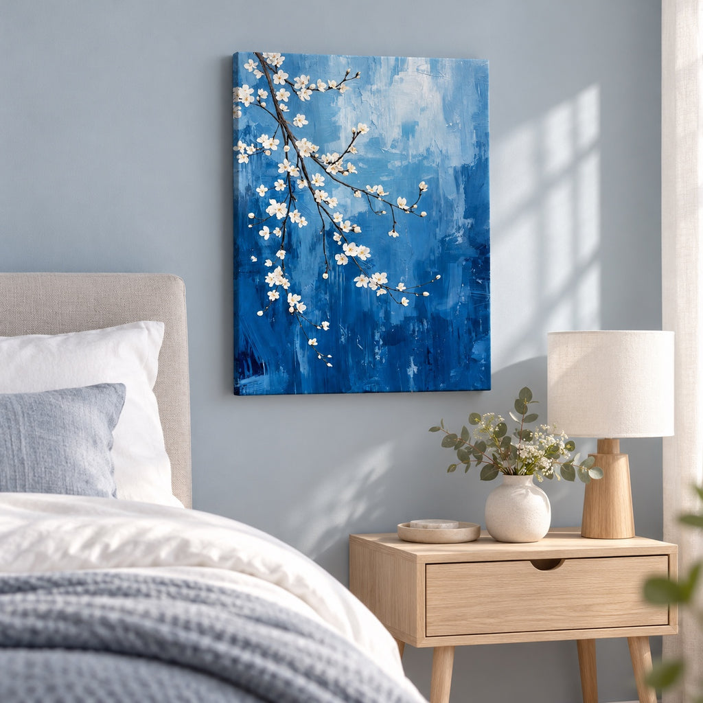 Картина на платно - Cerulean Blossom - интериор