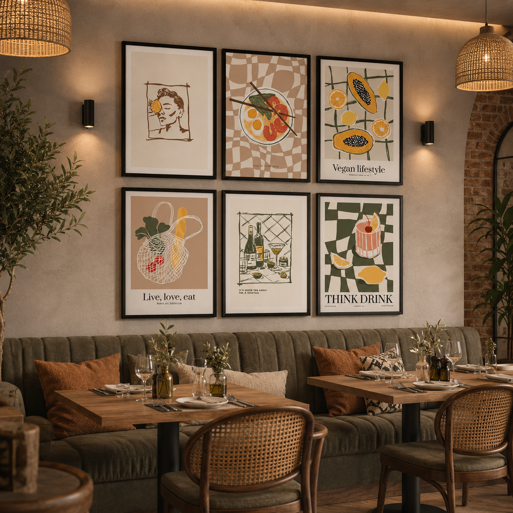 Сет от 6 картини - Bistro Essence