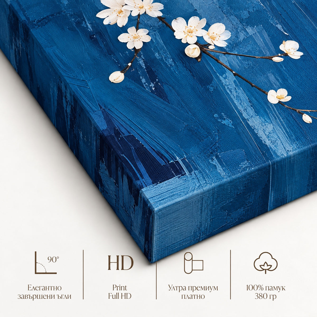 Картина на платно - Cerulean Blossom - характеристики
