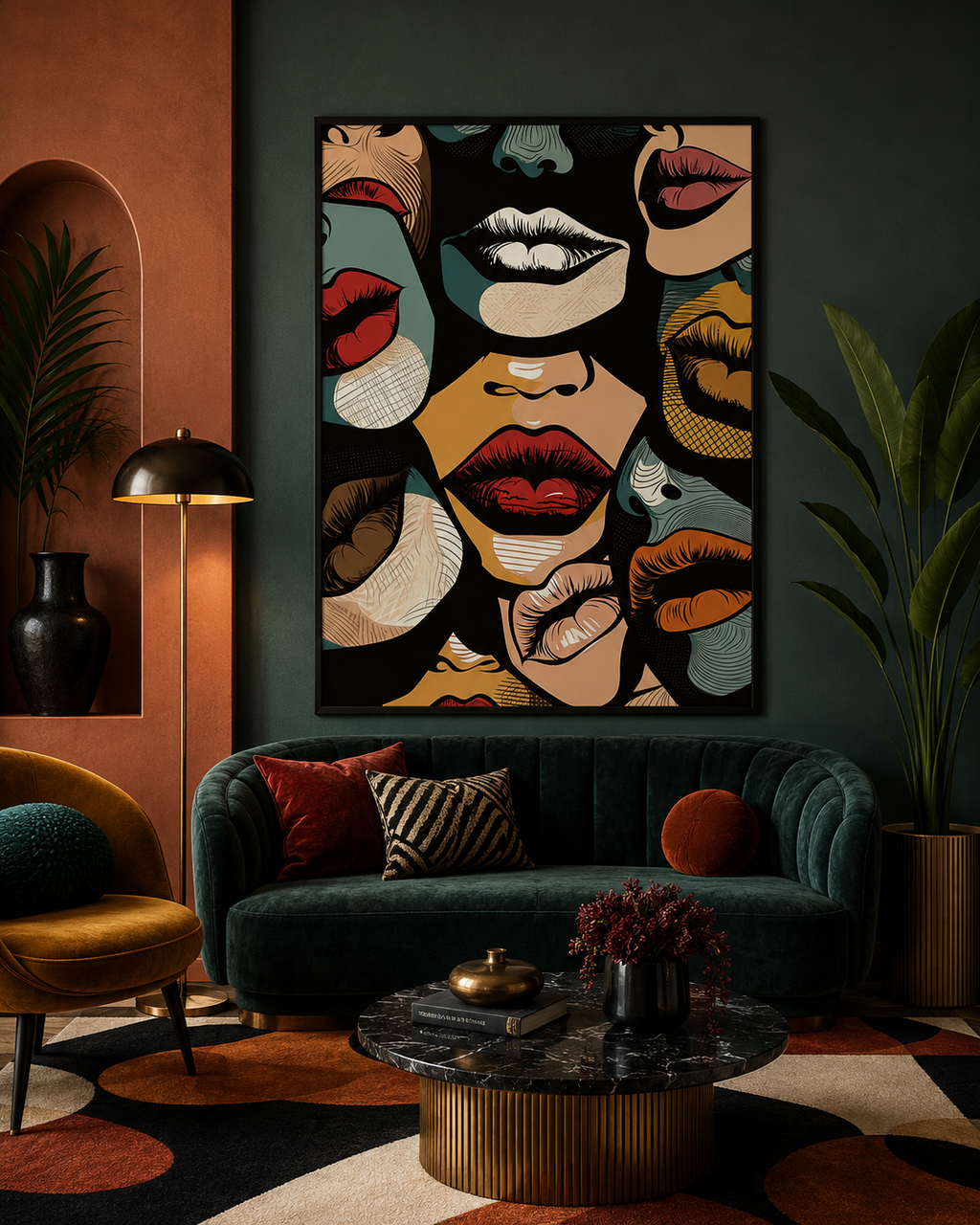 Постер Lips & Lines
