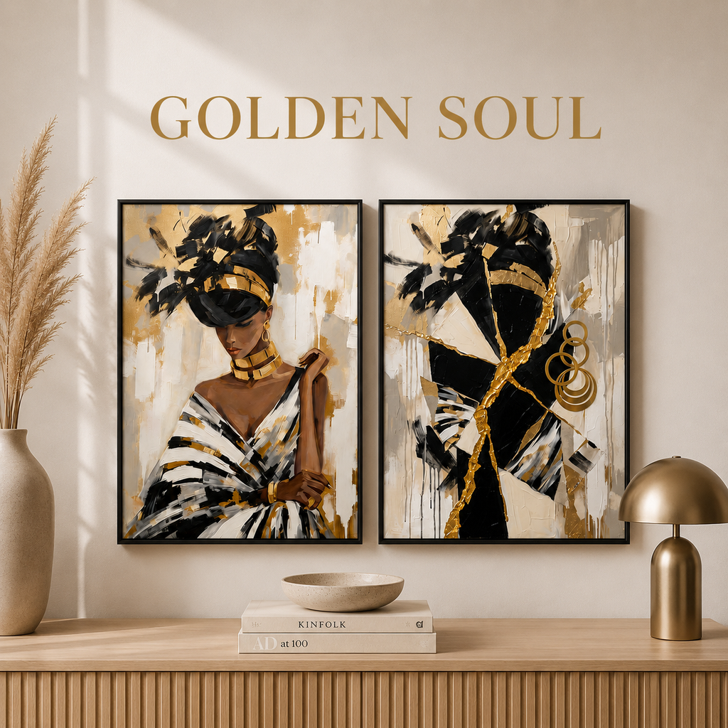 Сет от 2 картини - Golden Soul