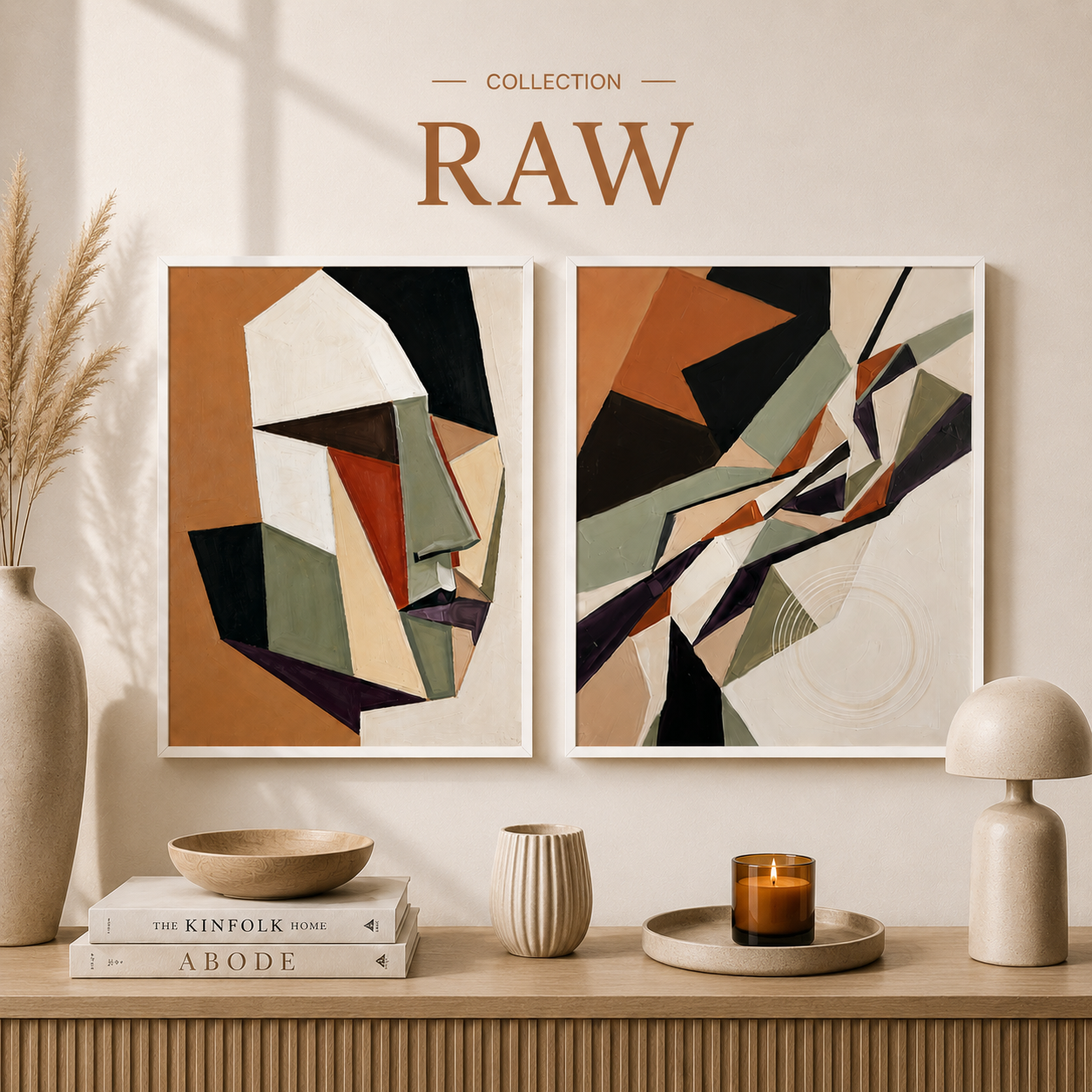 Сет от 2 картини - Raw