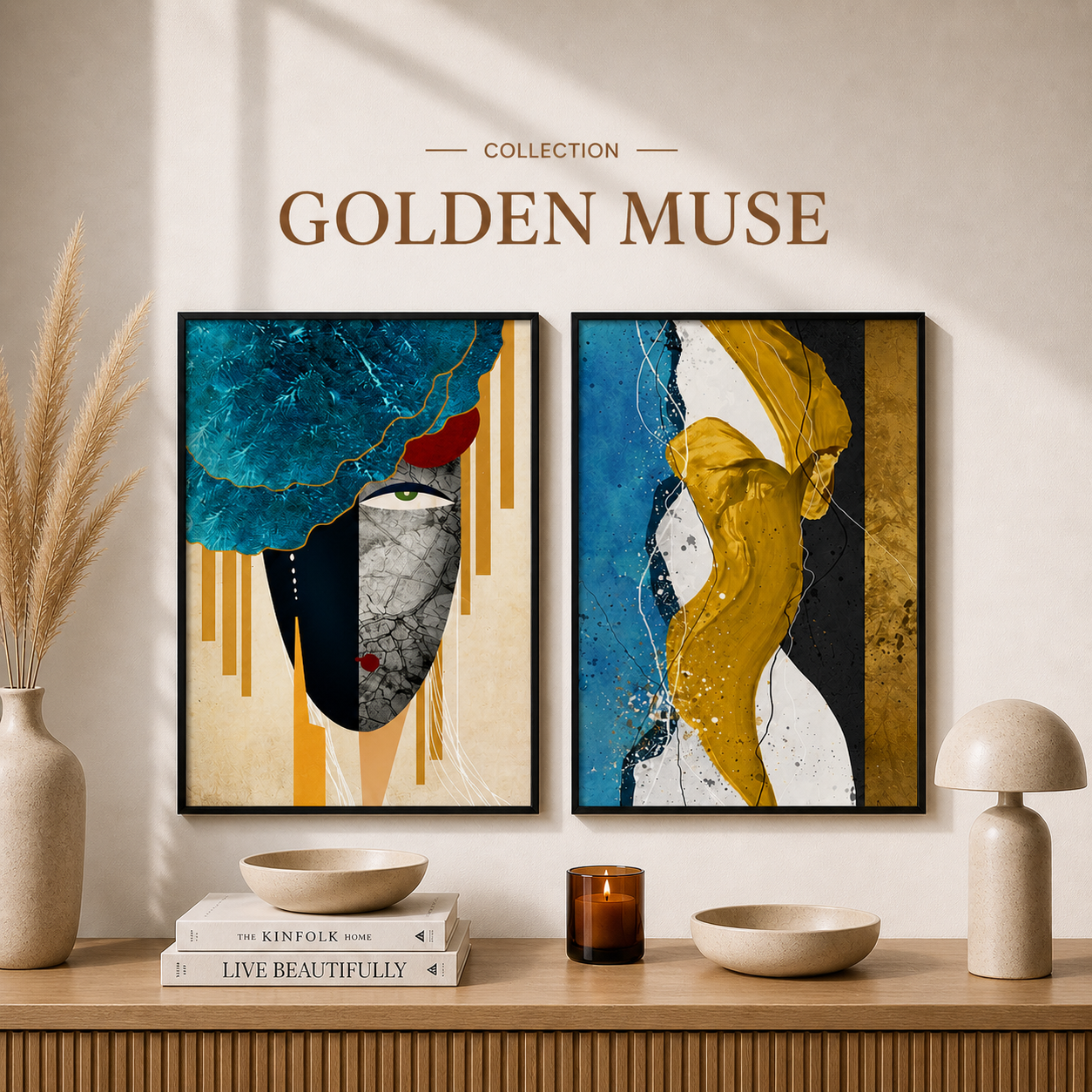 Сет от 2 картини - Golden Muse Collection