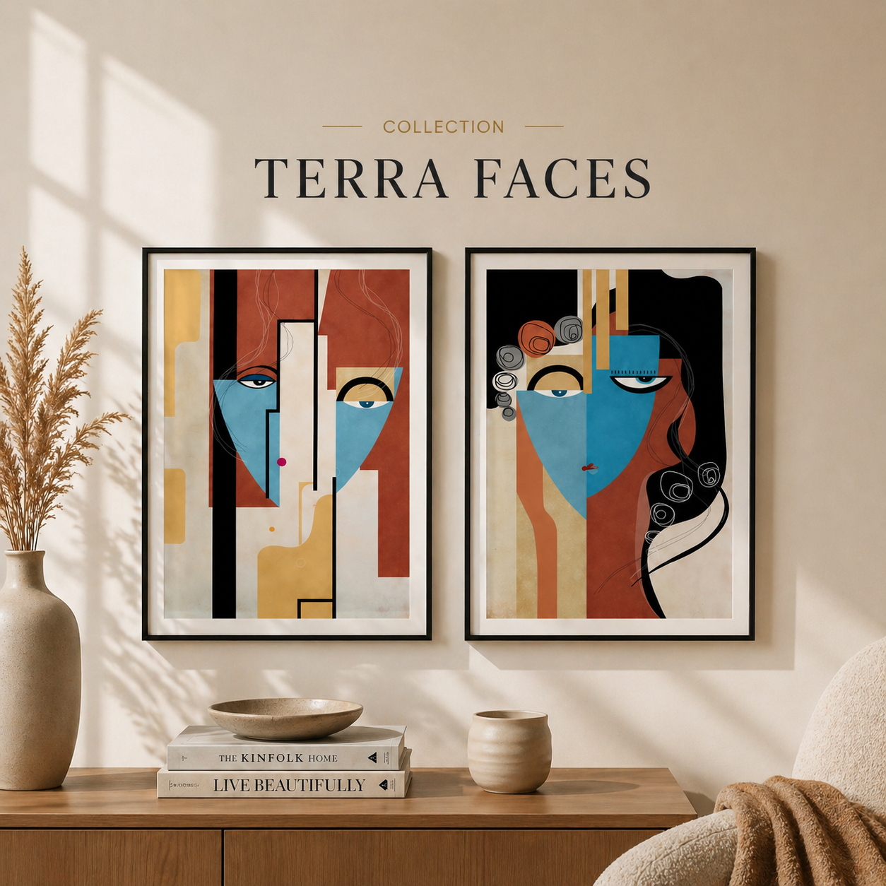 Сет от 2 картини - Terra Faces Collection