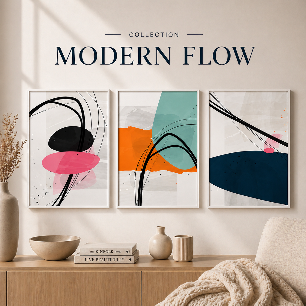 Сет от 3 картини - Modern Flow Collection