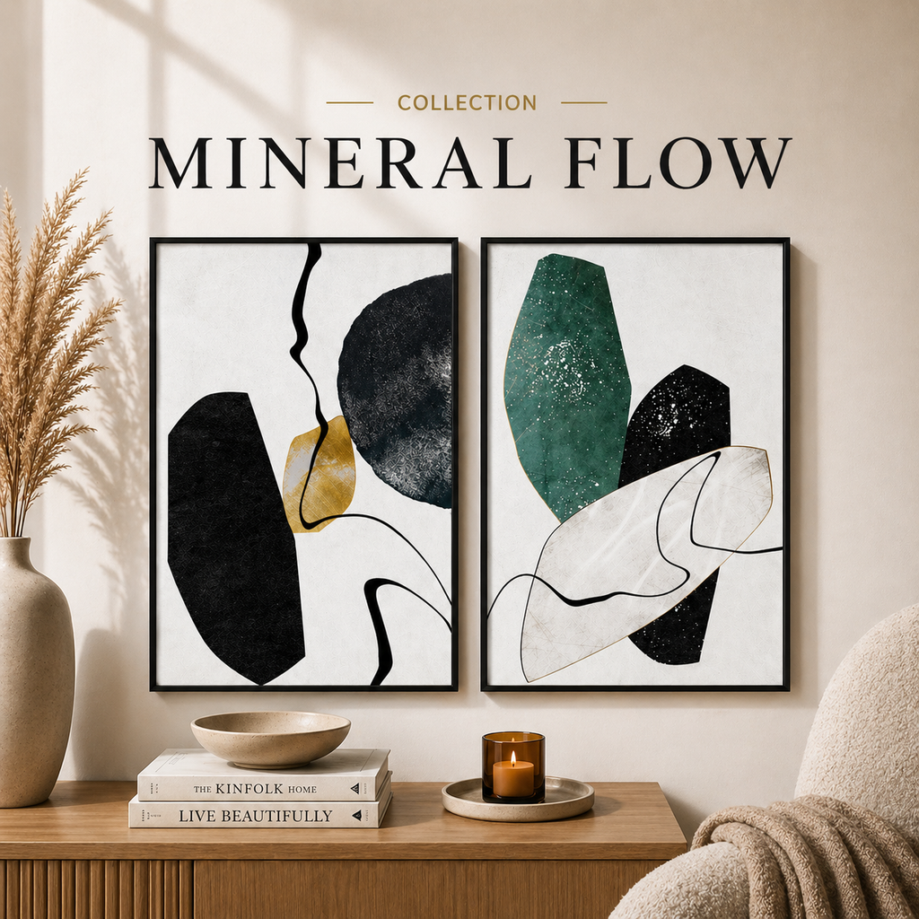 Сет от 2 картини - Mineral Flow Collection