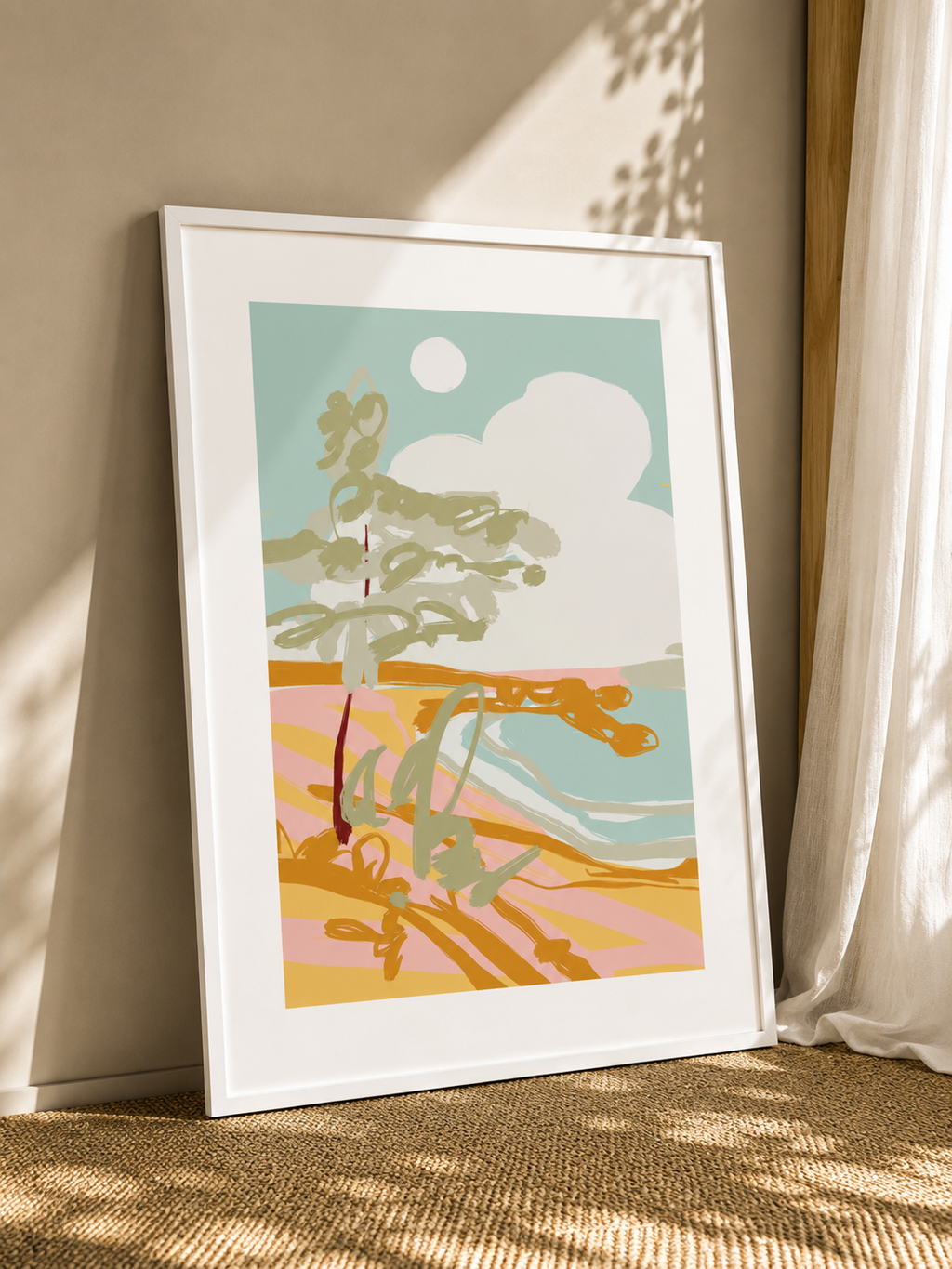 modern abstract wall art print