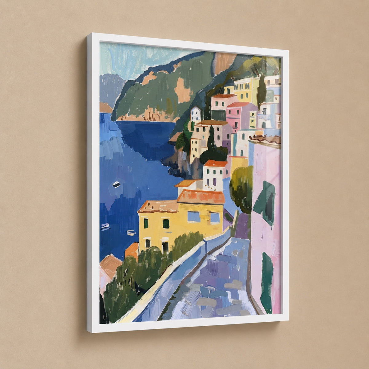Постер Coastal Escape в бяла рамка