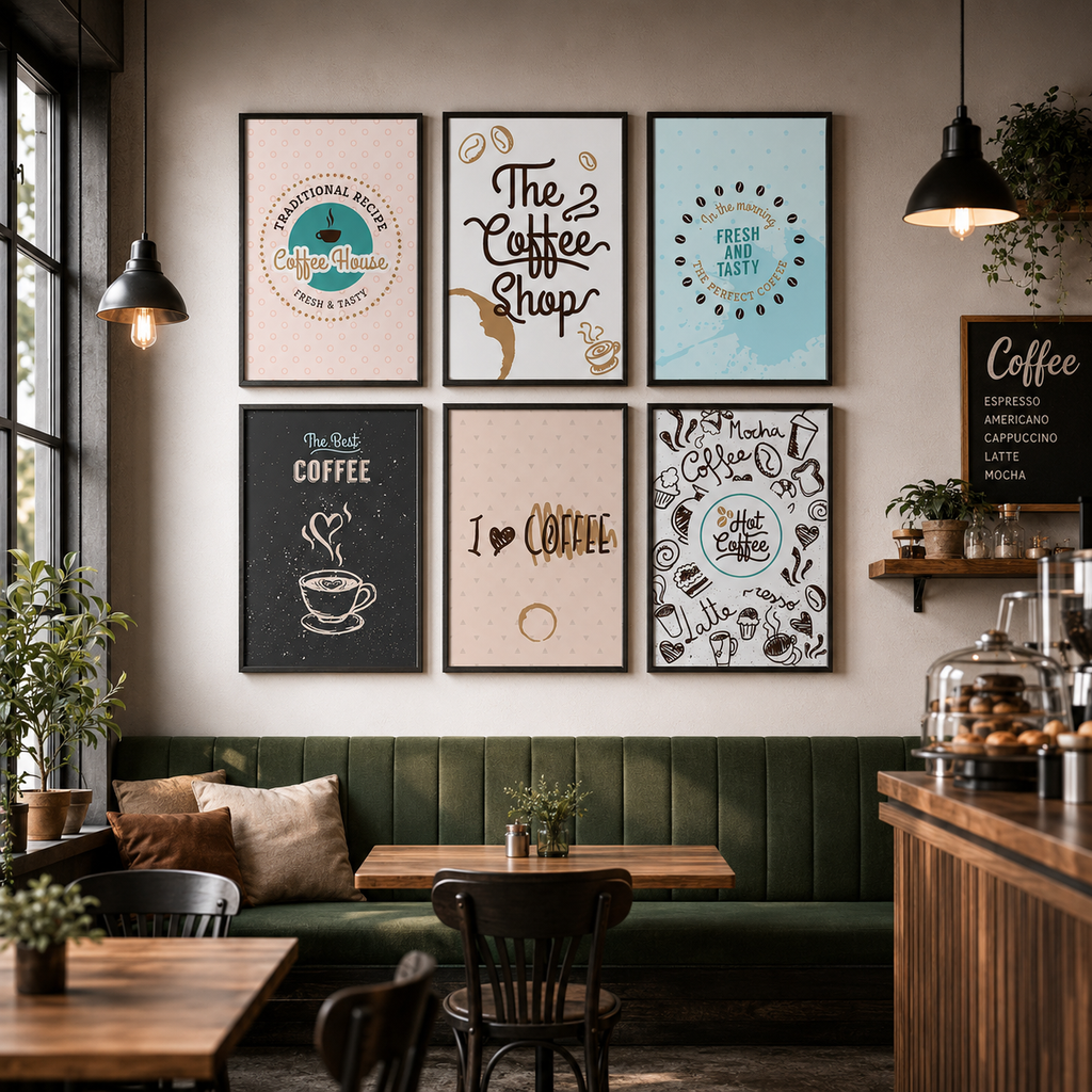 Сет от 6 картини - Coffee House