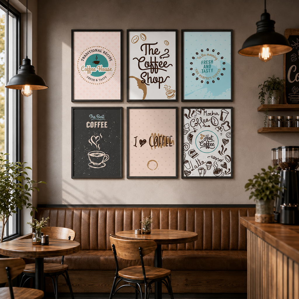 Сет от 6 картини - Coffee House