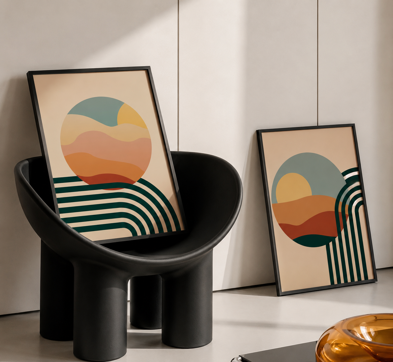 abstract wall art poster