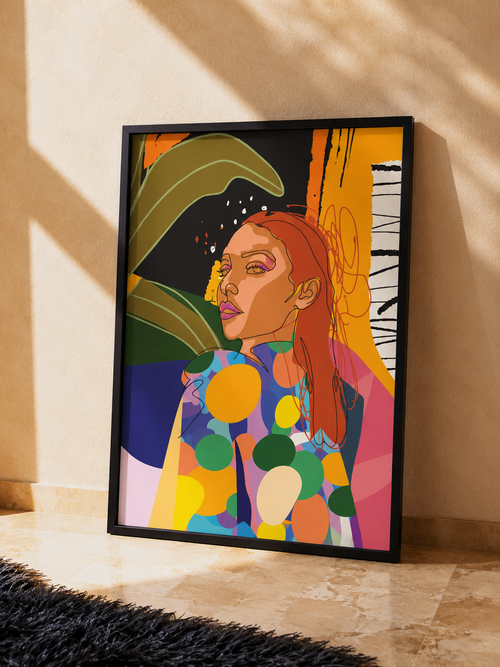 Color Symphony abstract wall art poster