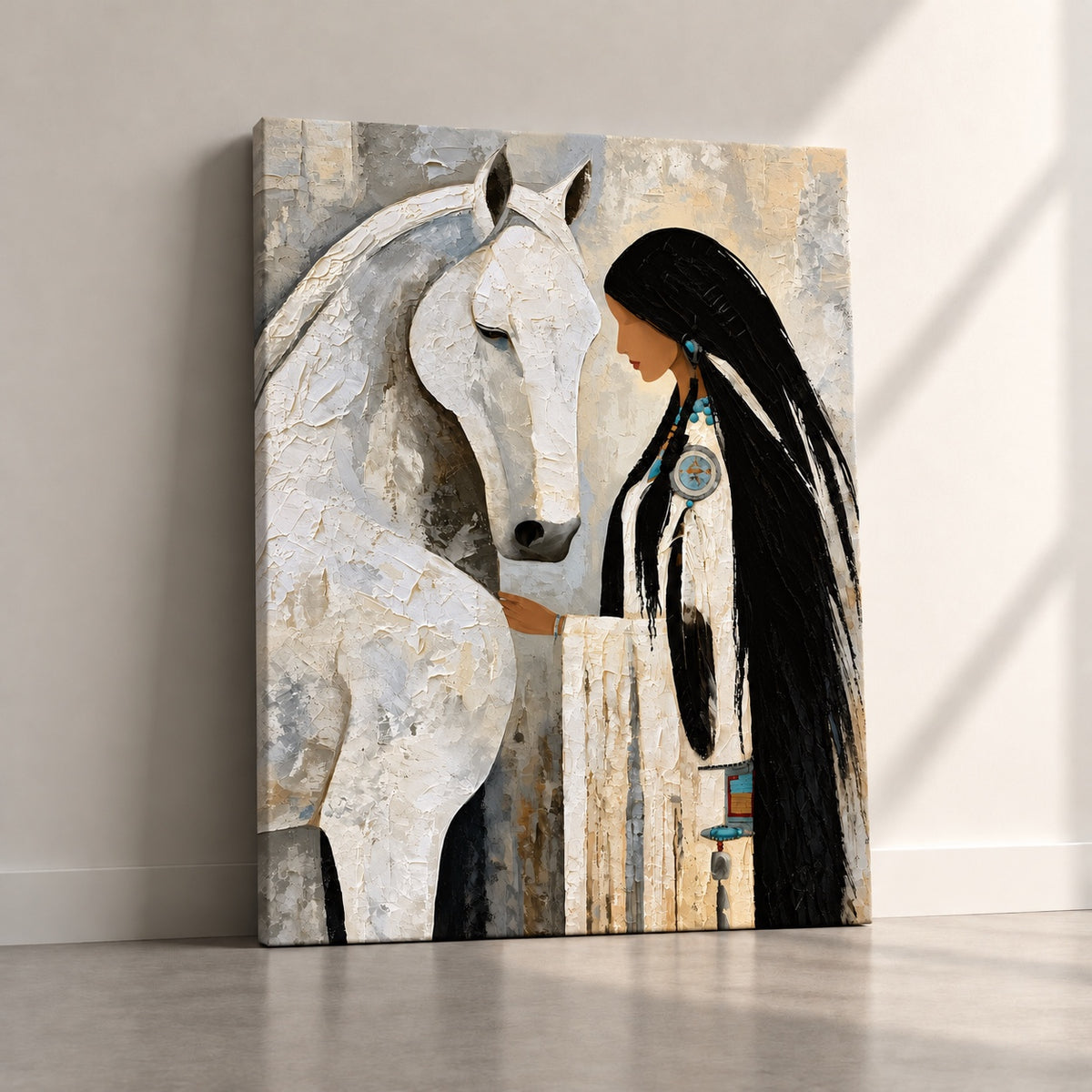 Картина на платно - White Horse Muse - основна снимка