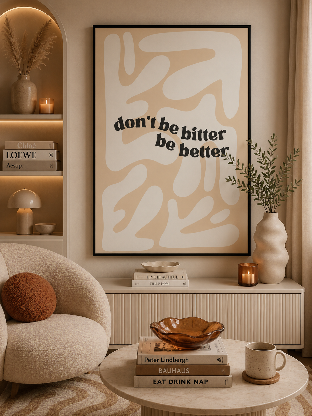 abstract wall art poster