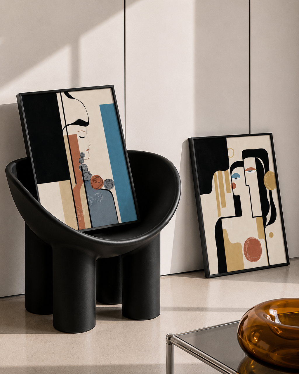 EL Frames modern abstract wall art print