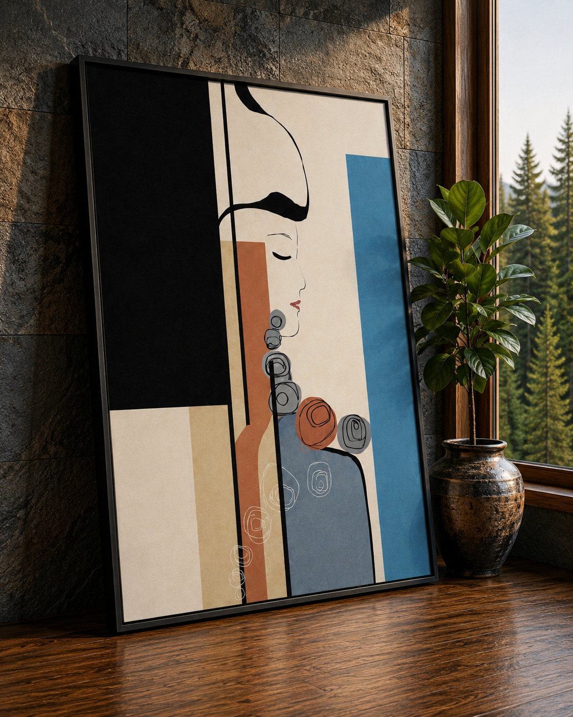 EL Frames modern abstract wall art print