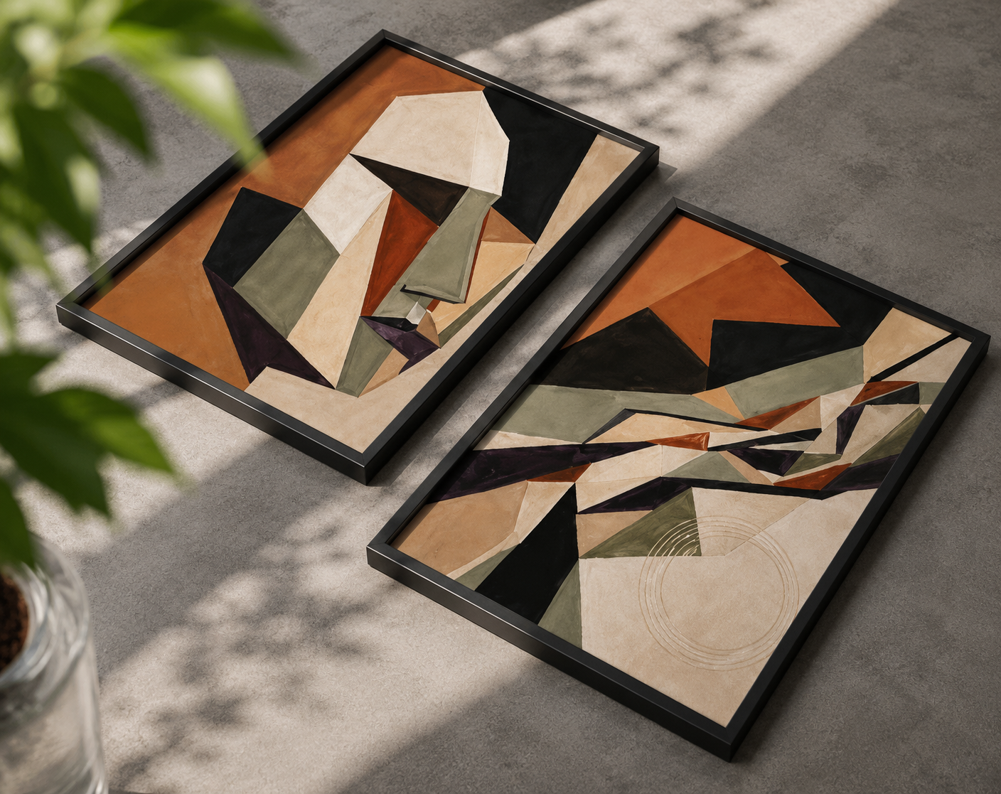 EL Frames modern abstract wall art print