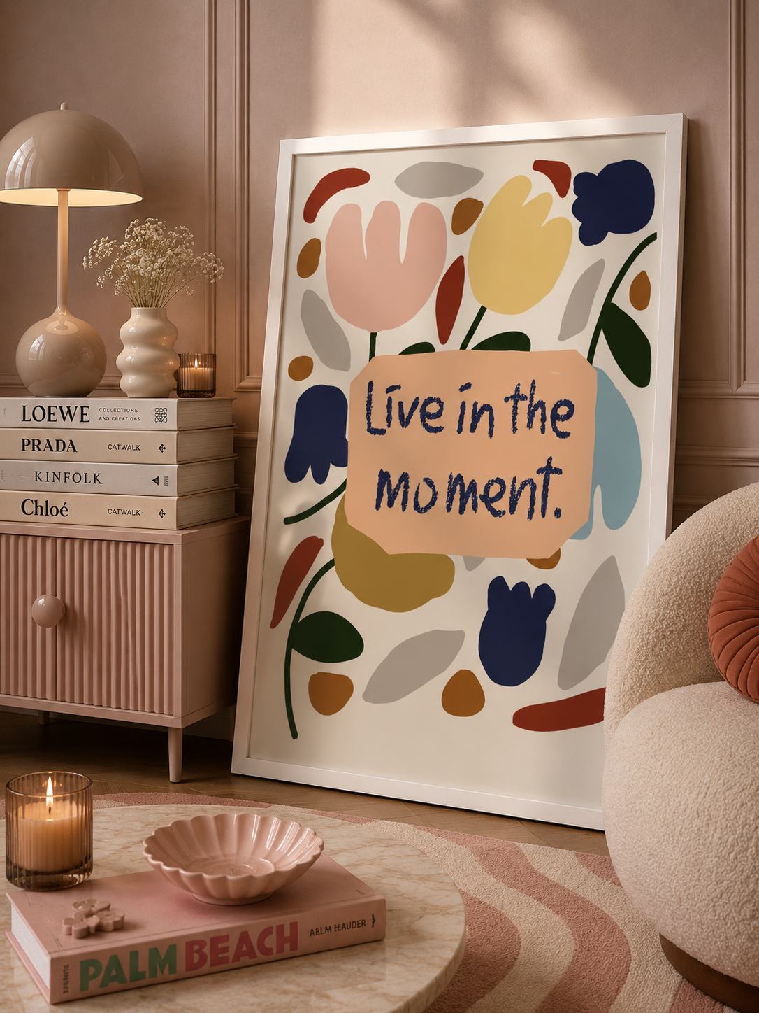 EL Frames modern abstract wall art print