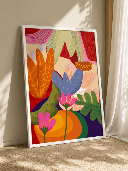 Bloomscape abstract wall art poster