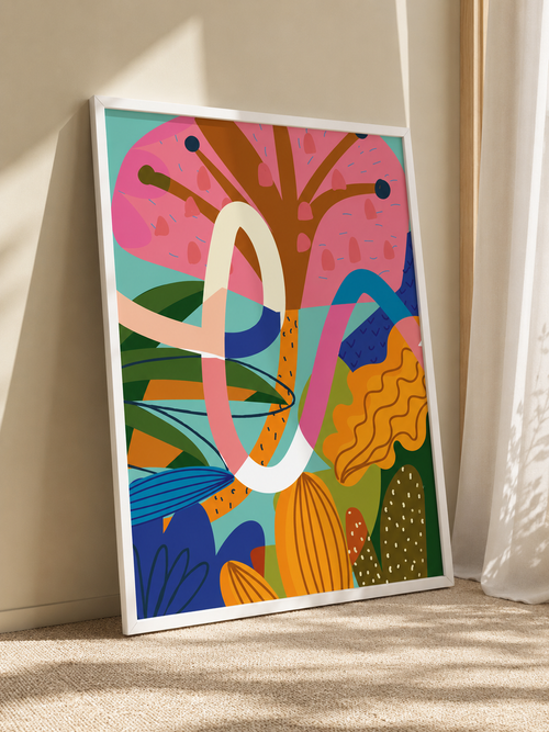 Botanica Rhythm abstract wall art poster