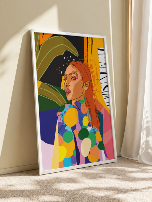 Color Symphony abstract wall art poster