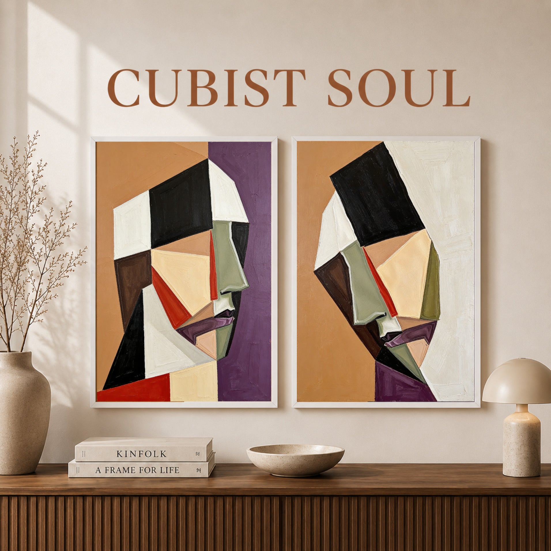 EL Frames modern abstract wall art print