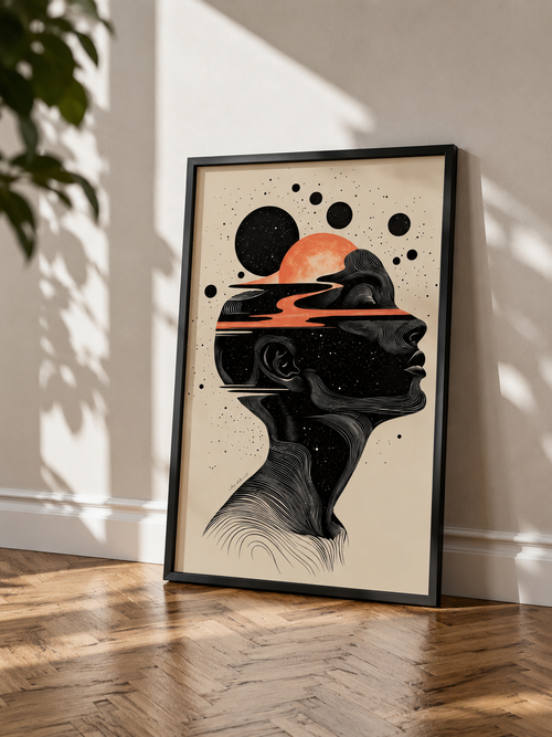 EL Frames modern abstract wall art print