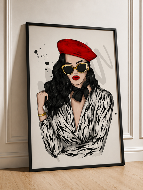 EL Frames modern abstract wall art print