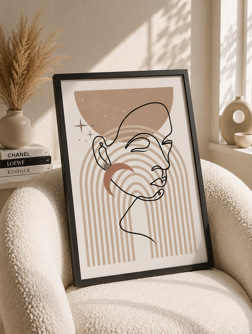 EL Frames modern abstract wall art print