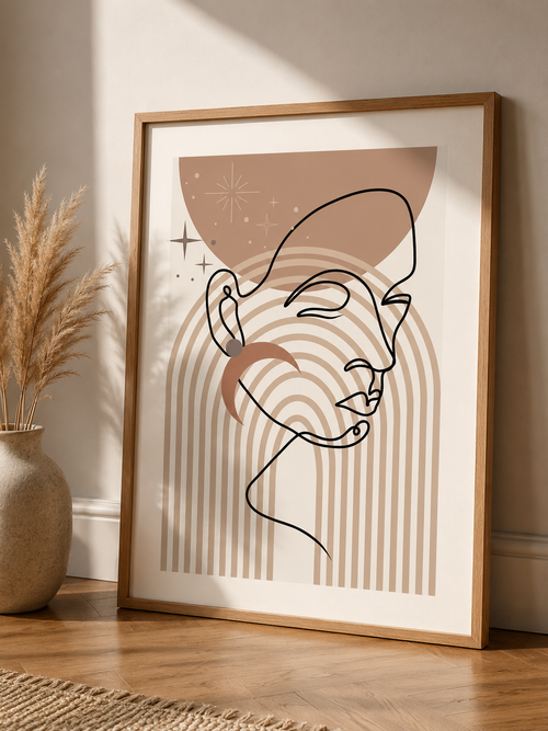 EL Frames modern abstract wall art print
