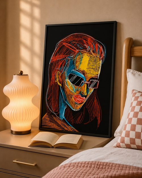 EL Frames modern abstract wall art print
