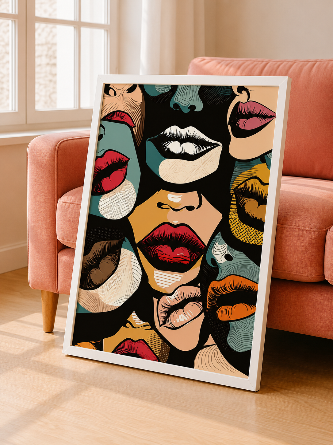 EL Frames modern abstract wall art print