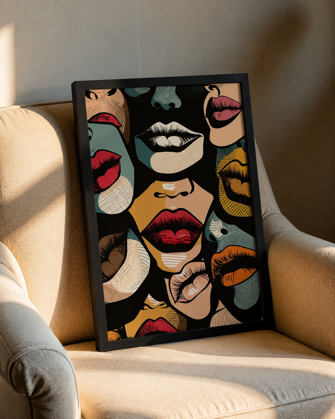 EL Frames modern abstract wall art print
