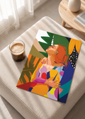 Sunlit Escape abstract wall art poster