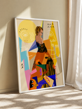 Vivid Soul abstract wall art poster