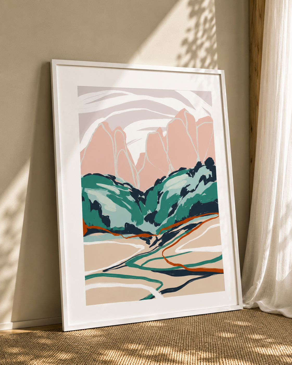modern abstract wall art print