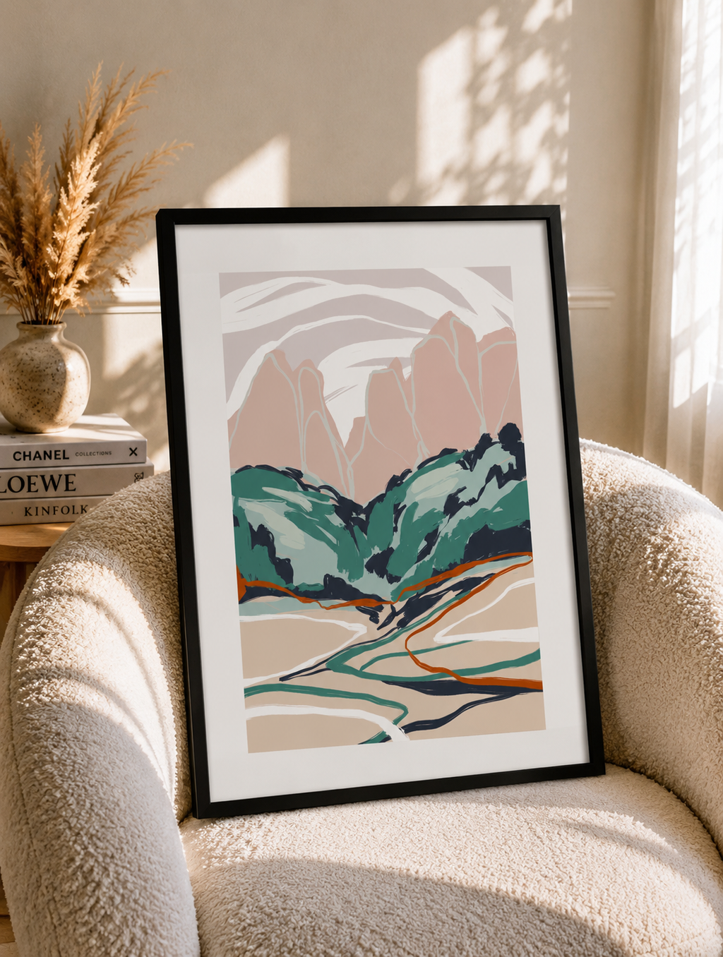 modern abstract wall art print