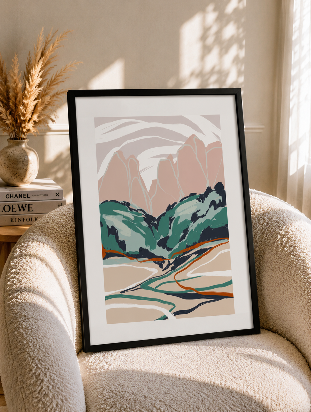 modern abstract wall art print