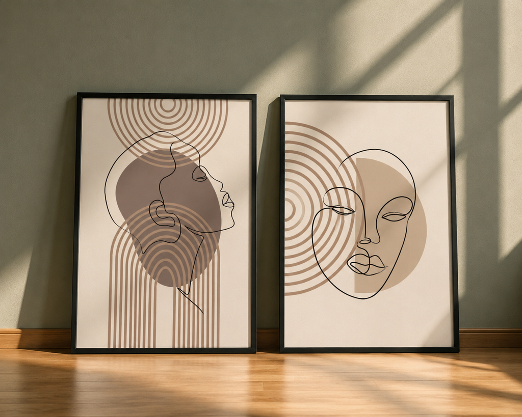 abstract wall art poster