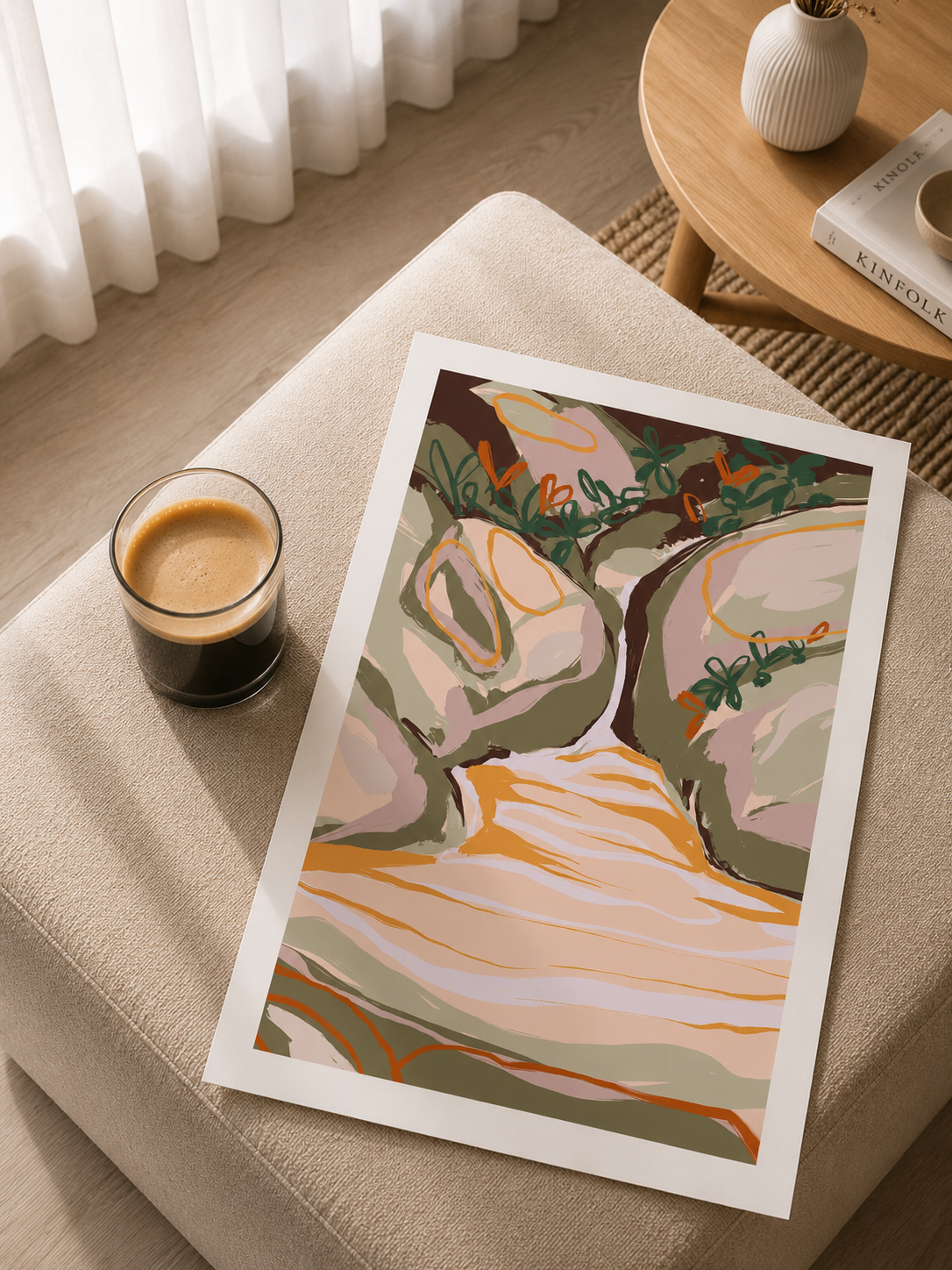 modern abstract wall art print