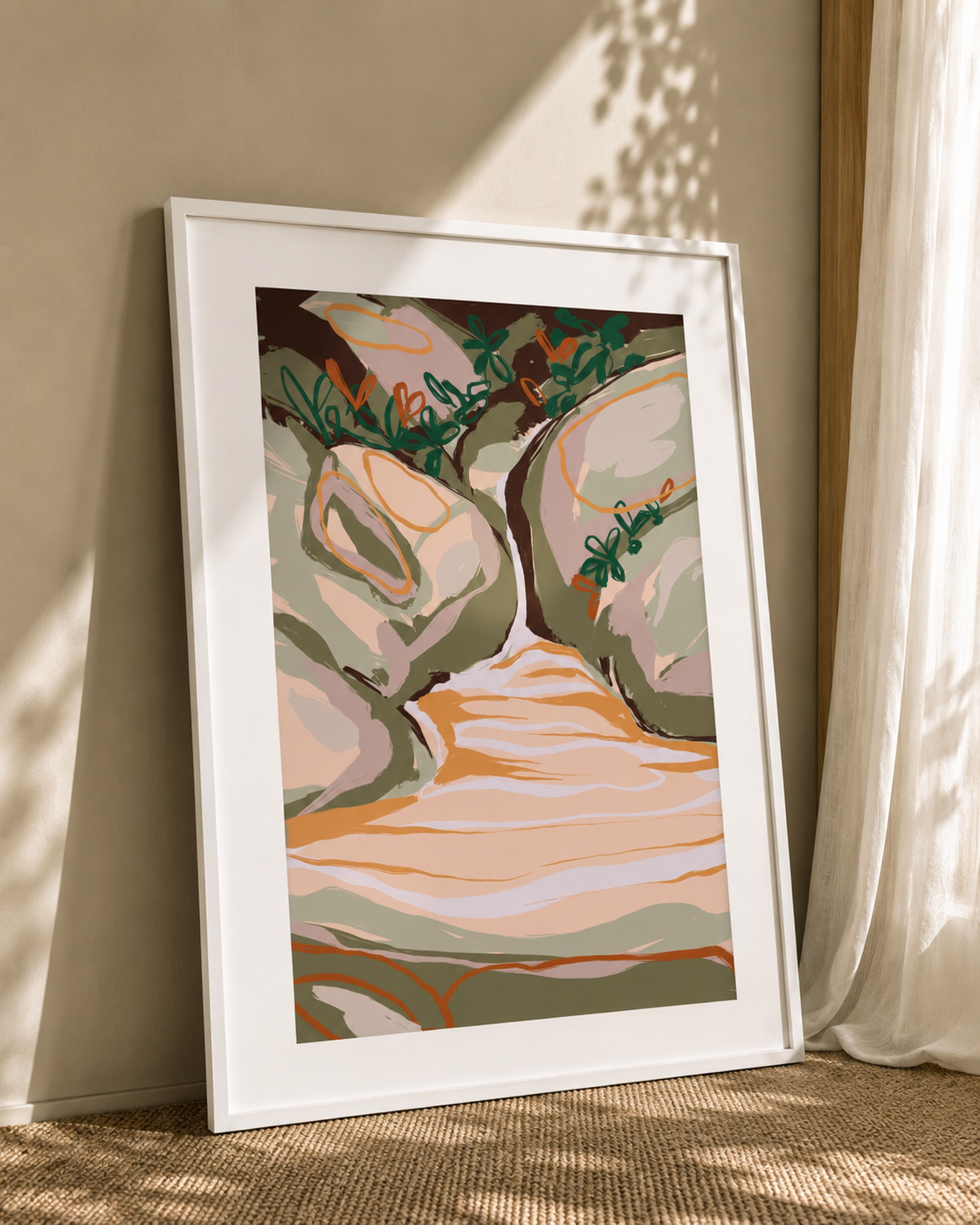 modern abstract wall art print